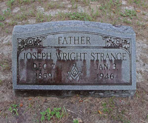 Joseph Wright Strange Gravestone Photo
