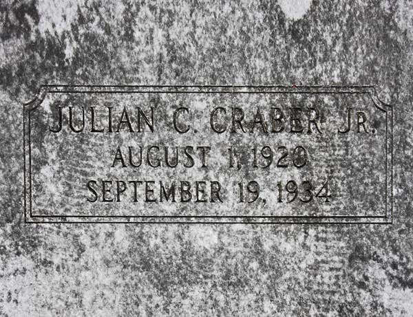 Julian C. Craber Gravestone Photo