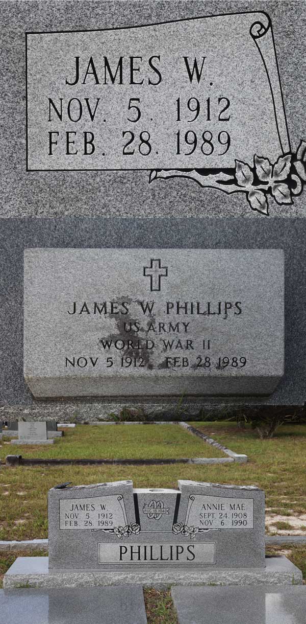 James W. Phillips Gravestone Photo