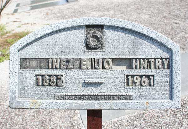 Inez E. Johntry Gravestone Photo