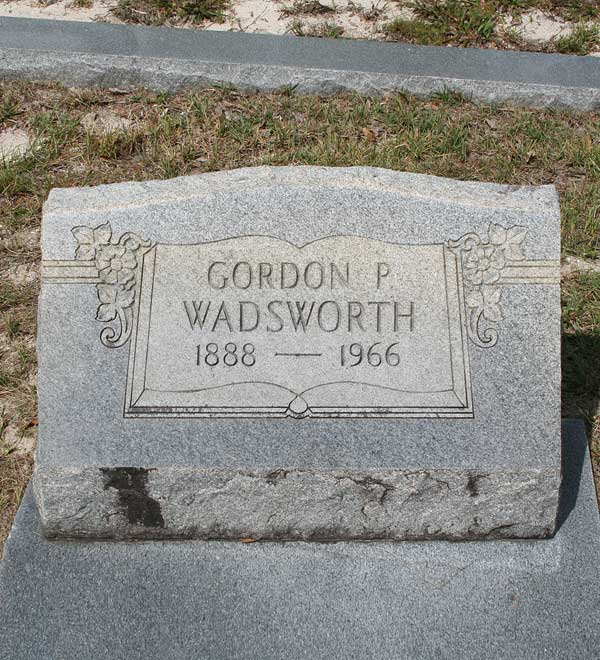 Gordon P. Wadsworth Gravestone Photo
