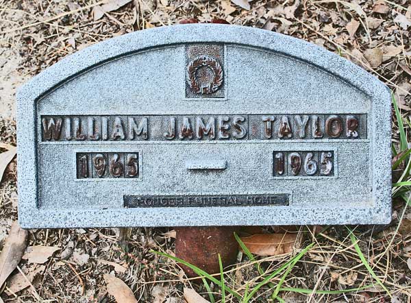 William James Taylor Gravestone Photo