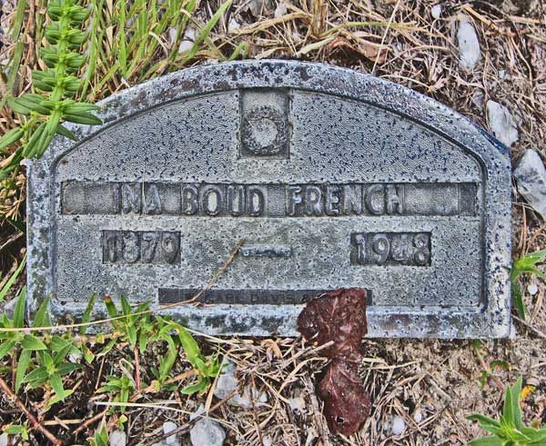 Ina Boud French Gravestone Photo