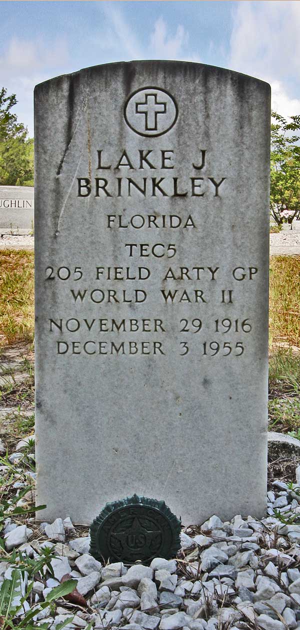 Lake J. Brinkley Gravestone Photo