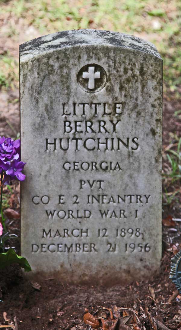 Little Berry Hutchins Gravestone Photo