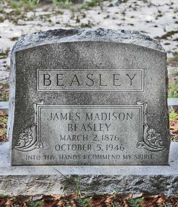 James Madison Beasley Gravestone Photo