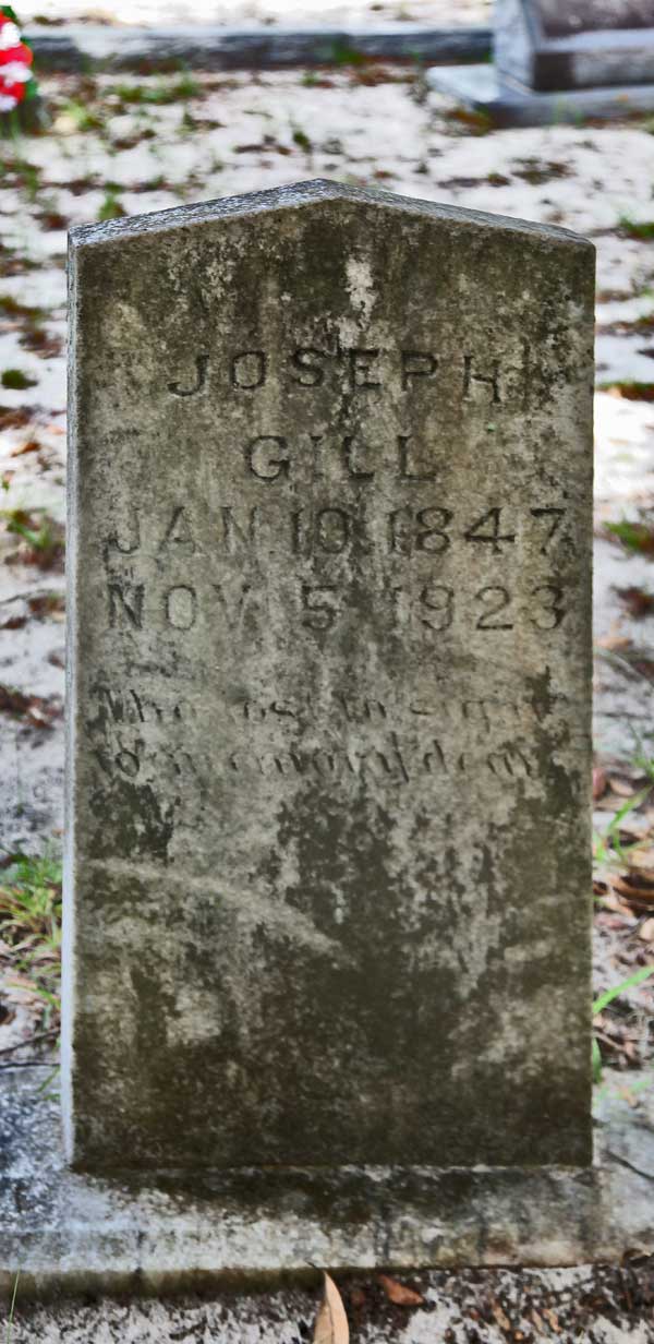 Joseph Gill Gravestone Photo