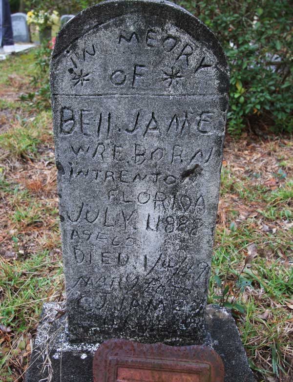 Bell James Gravestone Photo