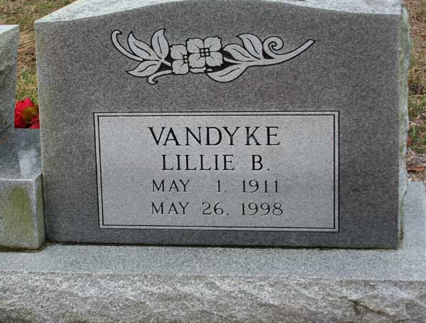 Lillie B. Vandyke Gravestone Photo