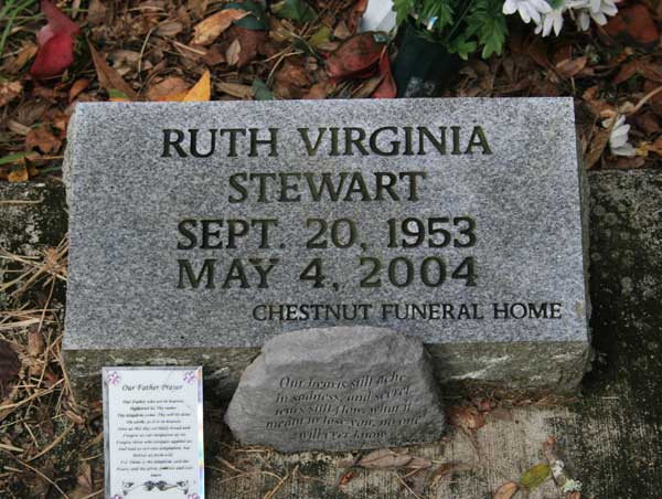 Ruth Virginia Stewart Gravestone Photo