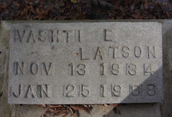 Martha E. Latson Gravestone Photo
