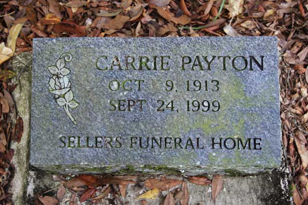 Carrie Payton Gravestone Photo