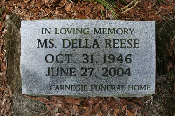 Delia Reese Gravestone Photo