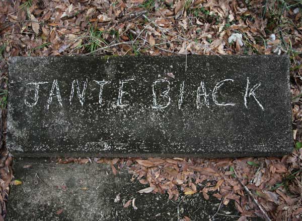 Jante Black Gravestone Photo
