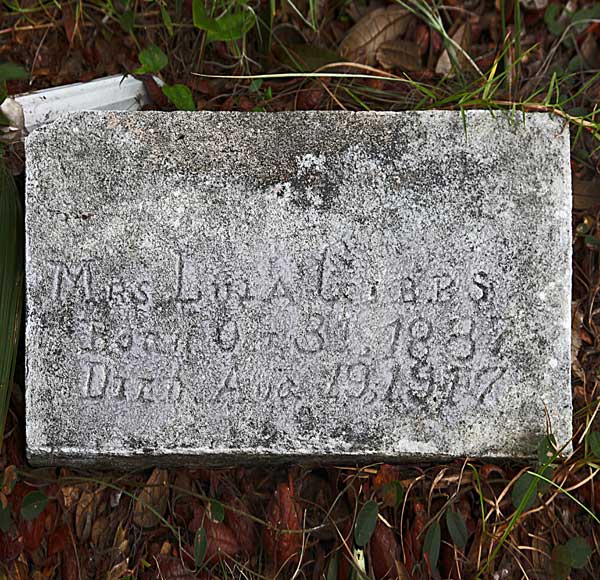 Lula Gibbs Gravestone Photo