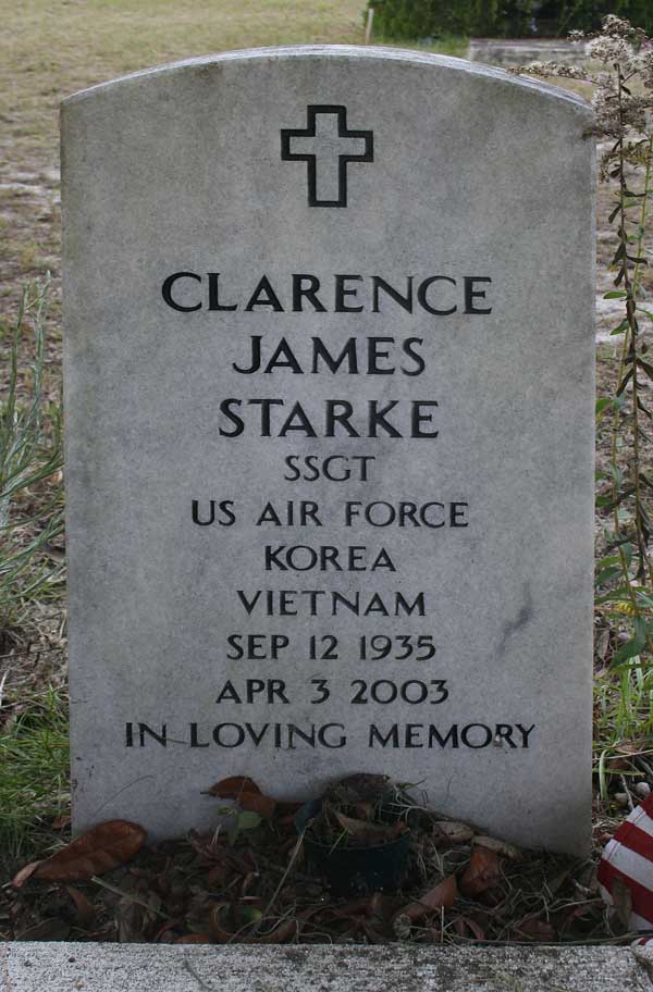 Clarence James Starke Gravestone Photo