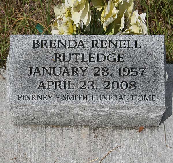 Brenda Renell Rutledge Gravestone Photo