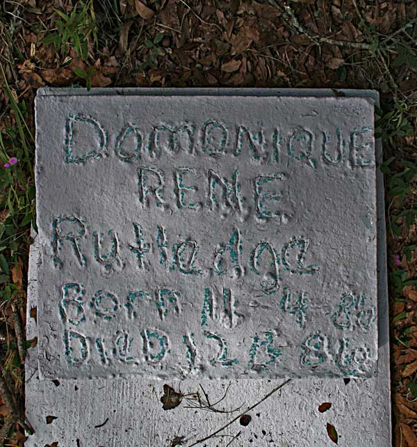 Domonique Rene Rutledge Gravestone Photo
