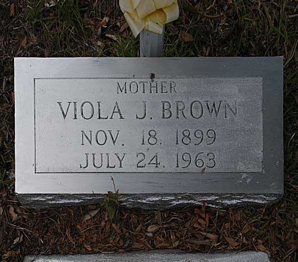 Viola J. Brown Gravestone Photo