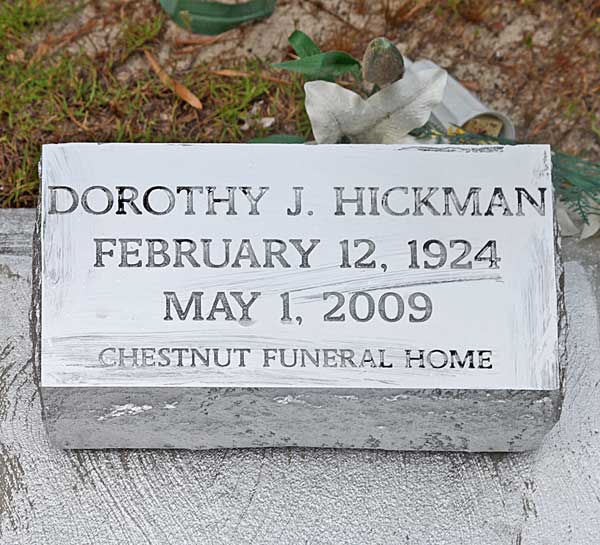 Dorothy J. Hickman Gravestone Photo
