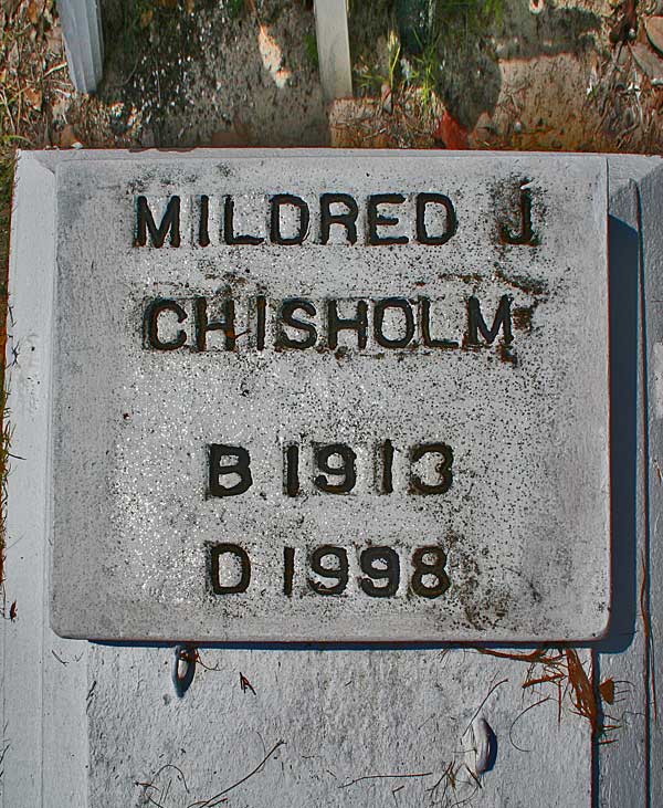 Mildred J. Chisholm Gravestone Photo