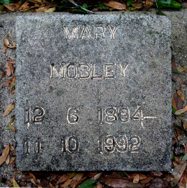 Mary Mobley Gravestone Photo