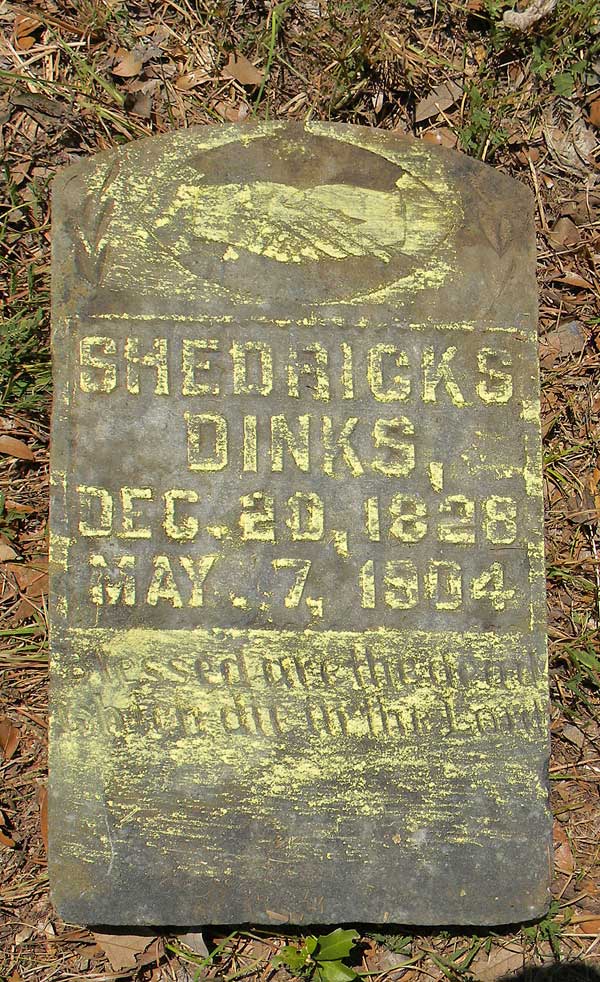 Shedricks Dinks Gravestone Photo