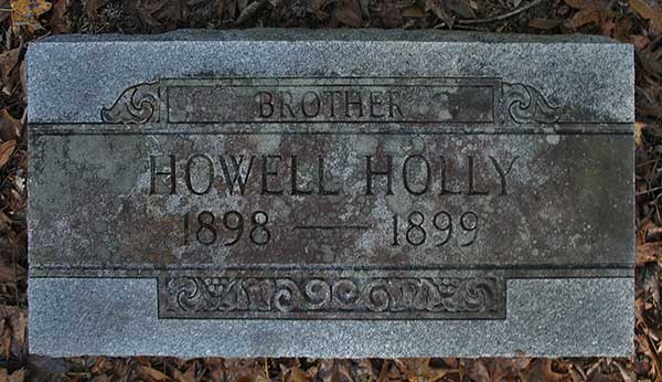 Howell Holly Gravestone Photo