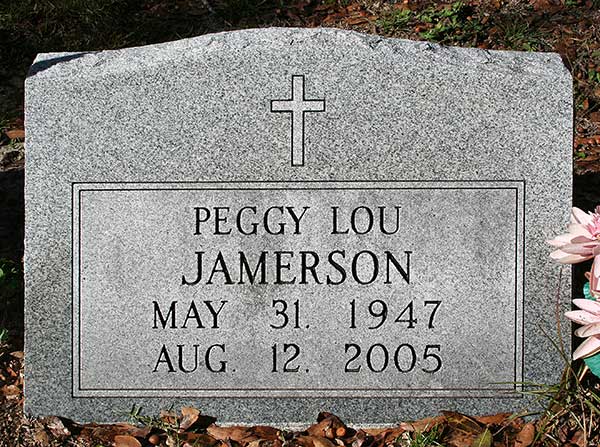 Peggy Lou Jamerson Gravestone Photo