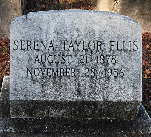 Serena Taylor Ellis Gravestone Photo
