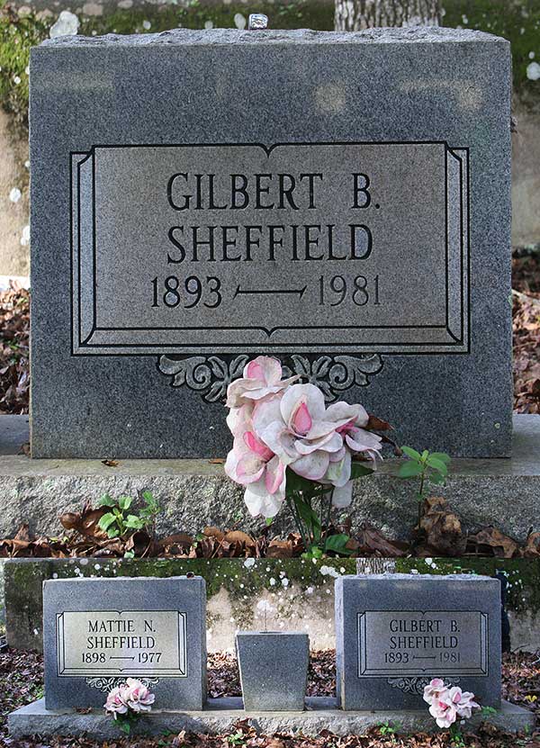 Gilbert B. Sheffield Gravestone Photo