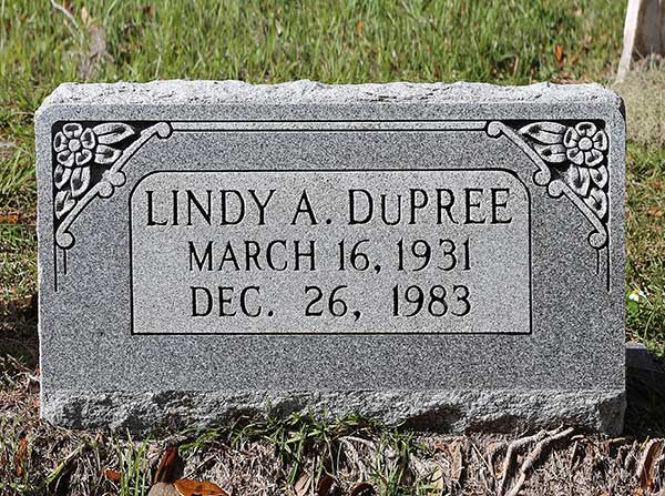 Lindy A. DuPree Gravestone Photo