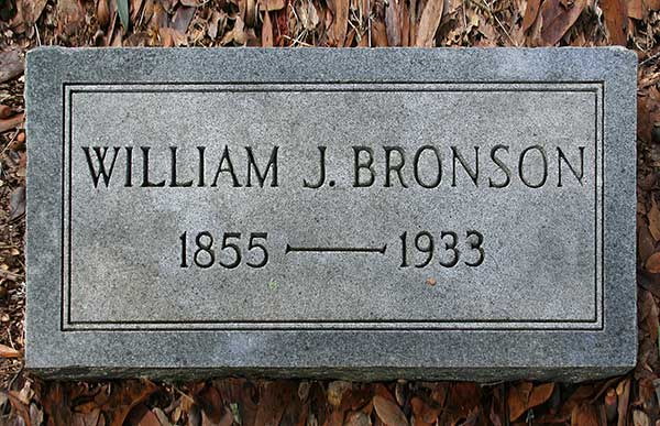 William J. Bronson Gravestone Photo