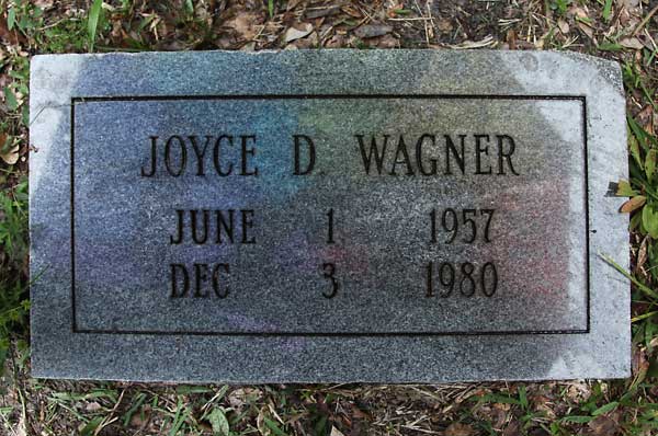 Joyce D. Wagner Gravestone Photo