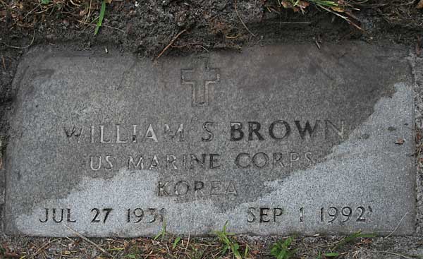 William S. Brown Gravestone Photo