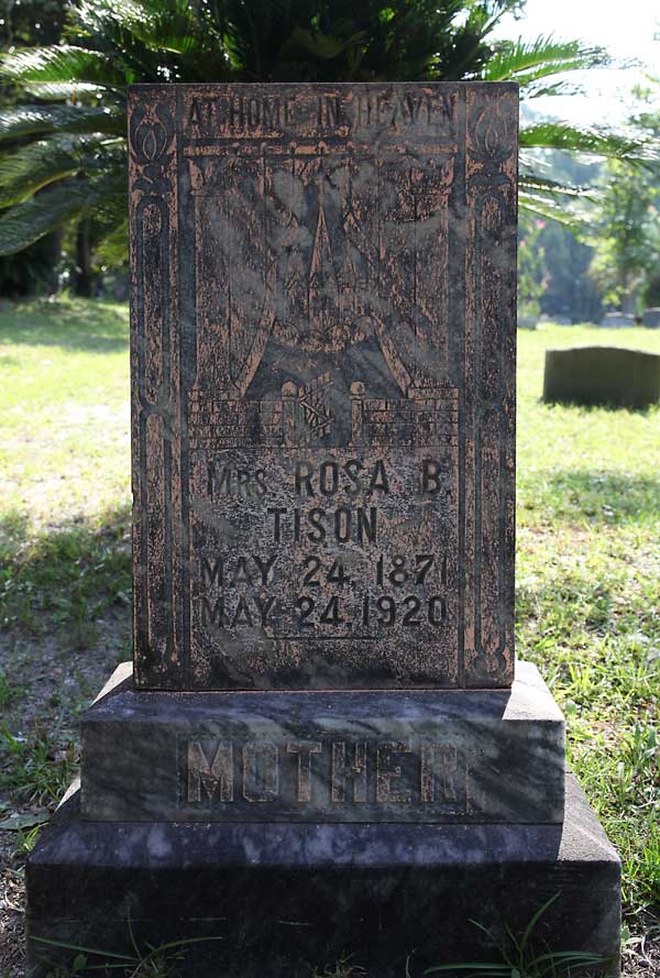 Mrs. Rosa B. Tison Gravestone Photo