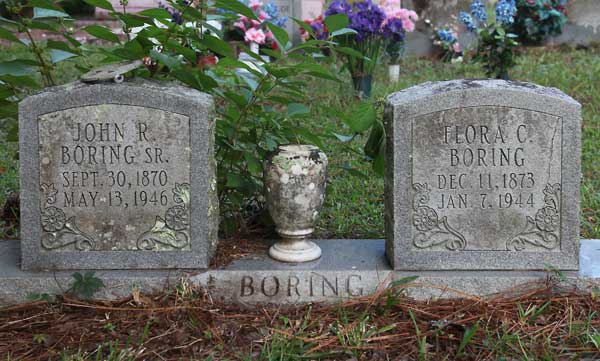 John R. & Flora C. Boring Gravestone Photo