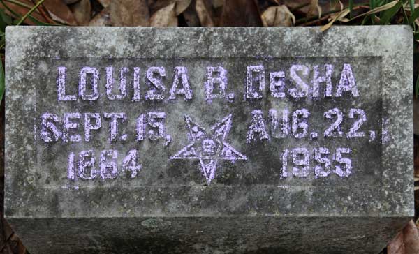 Louisa B. DeSha Gravestone Photo