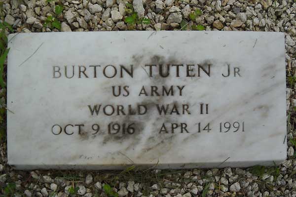 Burton Tuten Gravestone Photo