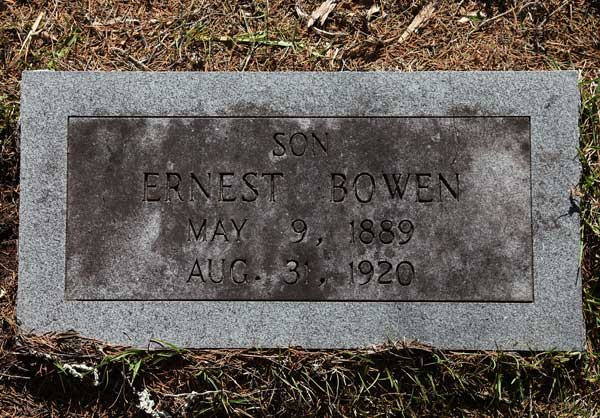 Ernest Bowen Gravestone Photo