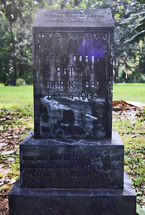 Effie Doane Pettit Gravestone Photo