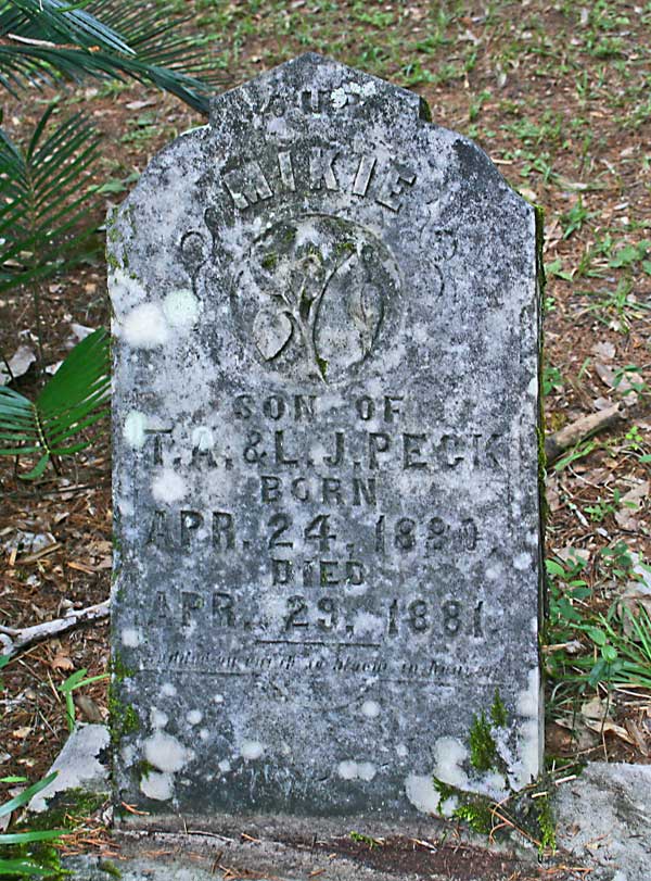 Mikie Peck Gravestone Photo