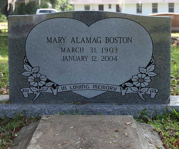 Mary Alamag Boston Gravestone Photo