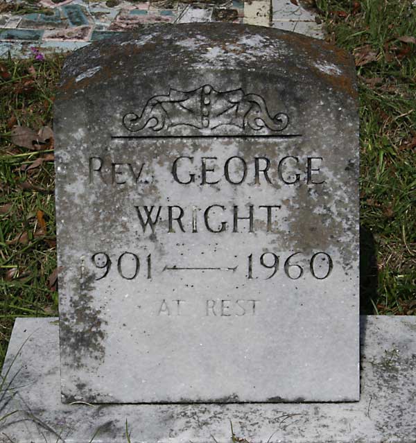 Rev. George Wright Gravestone Photo