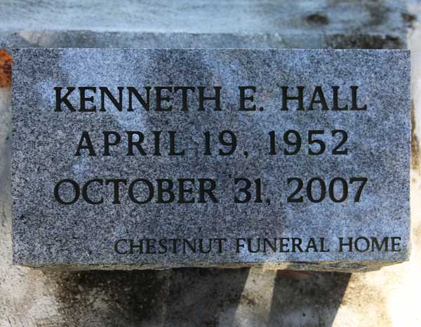 Kenneth E. Hall Gravestone Photo