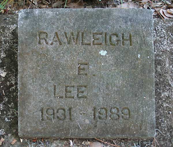 Rawleigh E. Lee Gravestone Photo