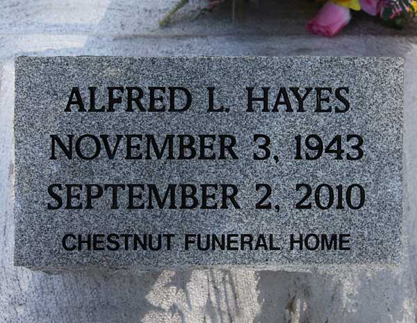 Alfred L. Hayes Gravestone Photo