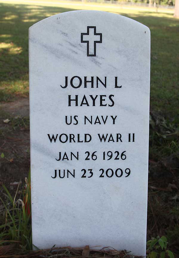 John L. Hayes Gravestone Photo