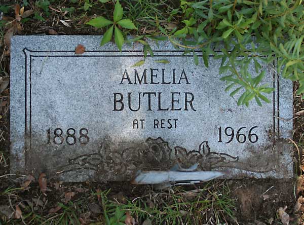 Amelia Butler Gravestone Photo