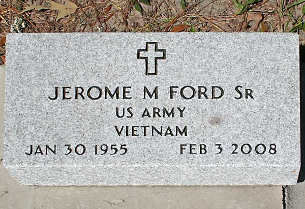 Jerome M. Ford Gravestone Photo